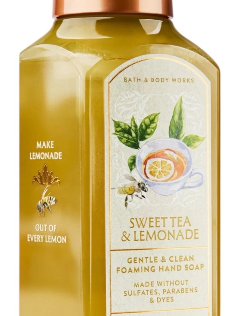 Bath & Body Works SWEET TEA & LEMONADE Gentle & Clean Foaming Hand Soap - Picture 2 of 4